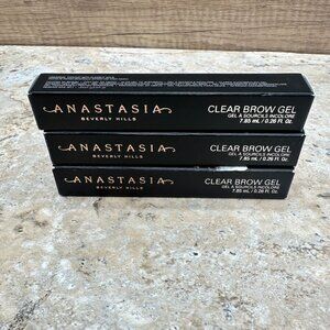 Lot Of 3 Anastasia Beverly Hills Clear Eye Brow Gel 0.26 Oz NIB